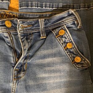 Rock & Roll Denim Flared Jeans - 28x36